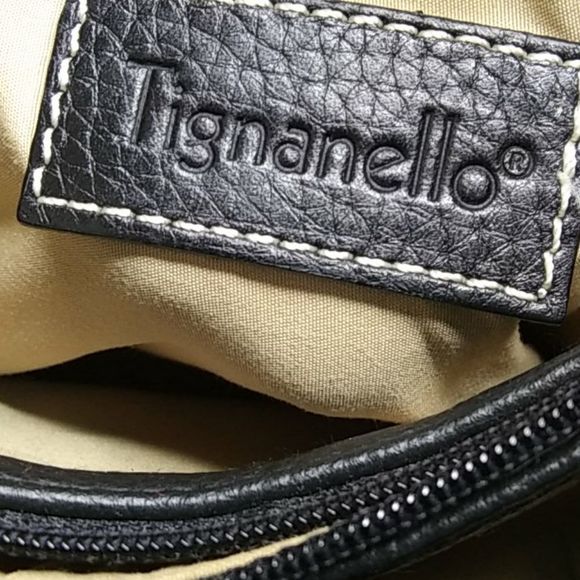 Tignanello black leather shoulder bag - Picture 8 of 9